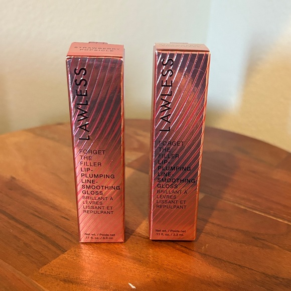 LAWLESS Other - LAWLESS Lip-Plumping Gloss Duo in Red Packaging